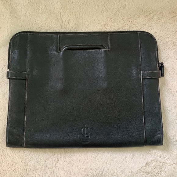 👑✅PRICE FIRM✅ COACH Black Leather Business Briefcase - Picture 4 of 17